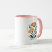 Sie ist stark Psalm Boho Christlich Inspiration T Tasse (VorderseiteRechts)