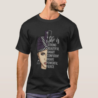 Sie ist stark schöne Hmong T-Shirt