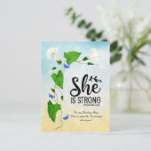 Sie ist stark Sprichwörter 31: 25 Postkarte (Stehend Vorderseite)