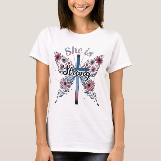 Sie ist stark T-Shirt (Vorderseite)