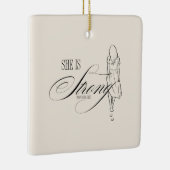 Sie ist starke Sprichwörter 31:25 Keramikornament (Rechts)