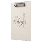 Sie ist starke Sprichwörter 31:25 Klemmbrett (Links)