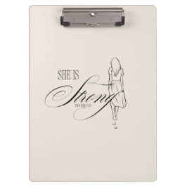 Sie ist starke Sprichwörter 31:25 Klemmbrett