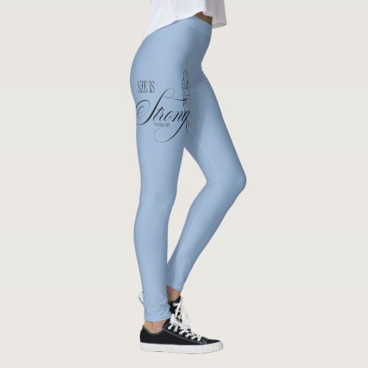 Sie ist starke Sprichwörter 31:25 Leggings (Rechts)