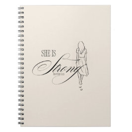Sie ist starke Sprichwörter 31:25 Notizblock