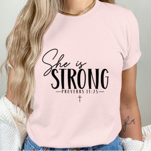 Sie ist starke Sprichwörter 31:25 T-Shirt