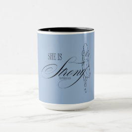 Sie ist starke Sprichwörter 31:25 Tasse