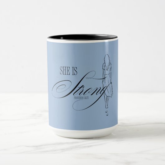 Sie ist starke Sprichwörter 31:25 Tasse (Zentrum)