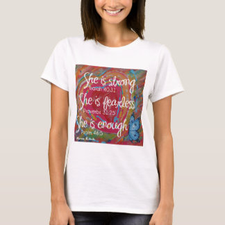 Sie ist starker Scripture-T - Shirt