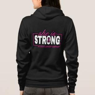Sie ist STRONG.. Brustkrebs Hoodie