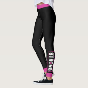 Sie ist STRONG.. Brustkrebs Leggings