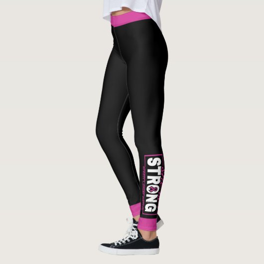 Sie ist STRONG.. Brustkrebs Leggings (Links)