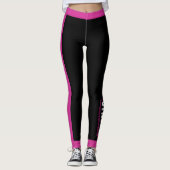 Sie ist STRONG.. Brustkrebs Leggings (Vorderseite)