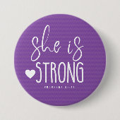 Sie ist Strong Sprichwort 31:25 Button (Vorderseite)