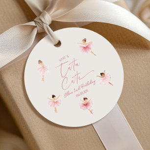 Sie ist Tutu Niedlich Pink Ballerina 2. Geburtstag Geschenkanhänger