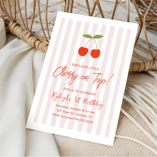 Sie ist unsere kleine Kirsche auf Top Girls 1. Geb Einladung