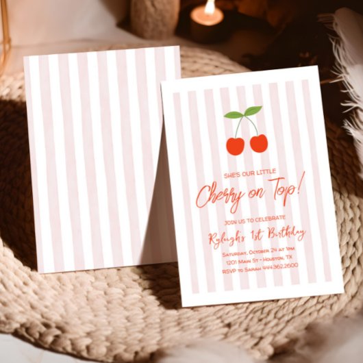 Sie ist unsere kleine Kirsche auf Top Girls 1. Geb Einladung