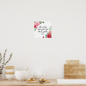 Sie ist viel wertvoller als Juwelen Kunstposter Poster (Küche)