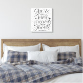 Sie ist viel wertvoller als Juwelen Leinwanddruck (Insitu (Schlafzimmer))