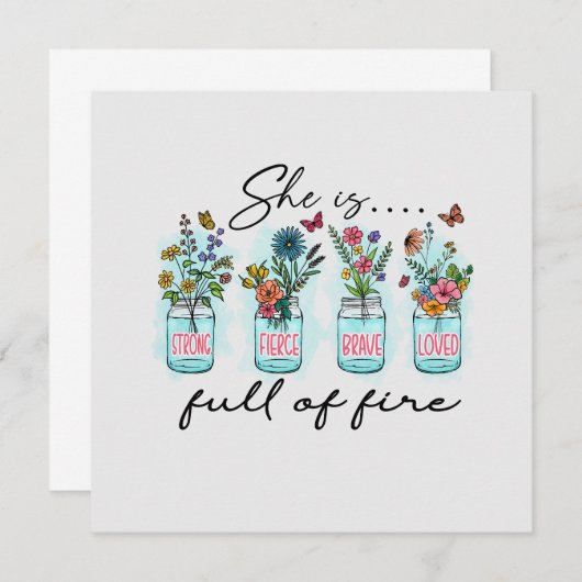 Sie ist voller Feuer (Vorne/Hinten)