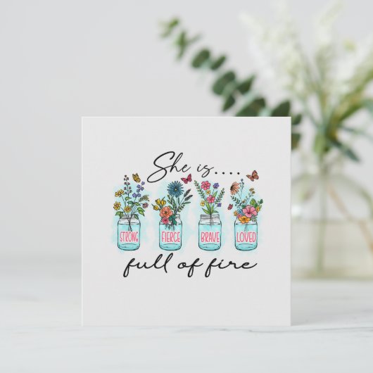 Sie ist voller Feuer (Stehend Vorderseite)