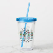 Sie ist voller Feuer - lebendige Ermächtigung durc Acryltrinkbecher (Rückseite)