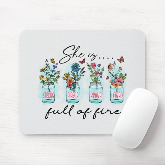 Sie ist voller Feuer Mousepad (Mit Mouse)