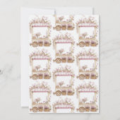 Sie ist vom Brautparty der Wildblumen des Marktes  Einladung (Rückseite)