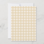 Sie ist vom Brautparty des Marktes abgeschnitten Dankeskarte (Rückseite)