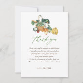 Sie ist vom Brautparty des Marktes abgeschnitten Dankeskarte (Vorderseite)