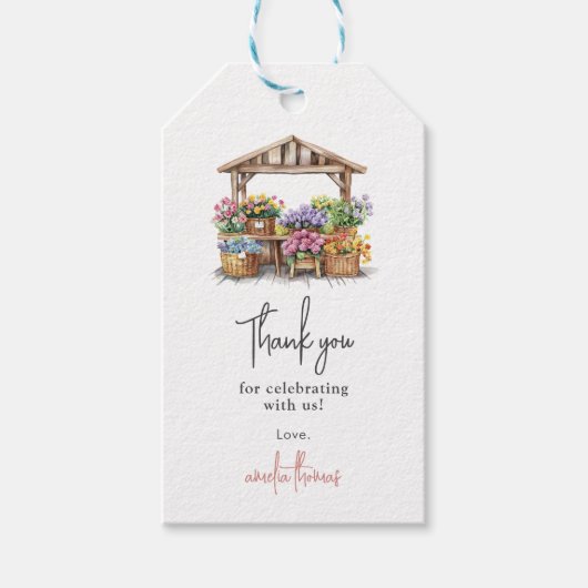 Sie ist vom Brautparty des Marktes abgeschnitten Geschenkanhänger (Vorderseite)