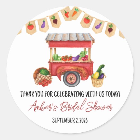 Sie ist vom Brautparty des Marktes abgeschnitten Runder Aufkleber (Vorderseite)