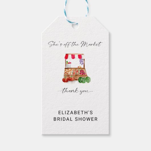 Sie ist vom Brautparty des Marktes. Vielen Dank Geschenkanhänger (Vorderseite)