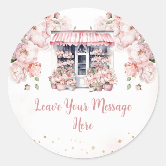 Sie ist vom Brautparty Ihrer Botschaft entfernt Runder Aufkleber (Vorderseite)