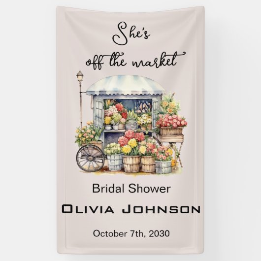 Sie ist vom französischen Brautparty im Stil des M Banner (Vertikal)