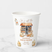 Sie ist vom Market Fall Pumpkin Brautparty Pappbecher (Rückseite)