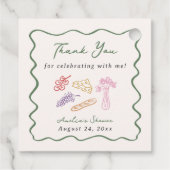 Sie ist vom Markt abgezogen, kühl und whimsical Ha Geschenkanhänger (Rückseite)