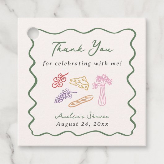 Sie ist vom Markt abgezogen, kühl und whimsical Ha Geschenkanhänger (Vorderseite)