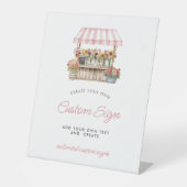 Sie ist vom Markt abgezogen Sockelschild (Vorderseite)