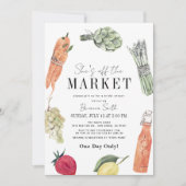 Sie ist vom Markt-Bauer-Brautparty abgeschnitten Einladung (Vorderseite)