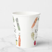 Sie ist vom Markt-Bauer-Brautparty abgeschnitten Pappbecher (Rechts)