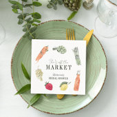 Sie ist vom Markt-Bauer-Brautparty abgeschnitten Serviette