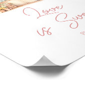 Sie ist vom Markt Brautparty Liebe ist süß Poster (Ecke)