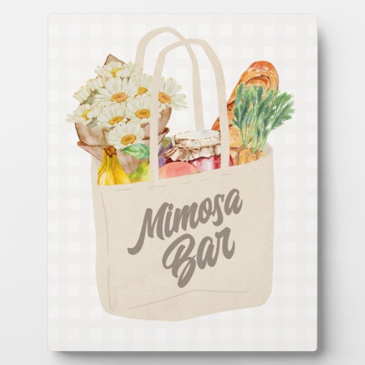 Sie ist vom Markt Brautparty Mimosa Bar Fotoplatte (Vorderseite)