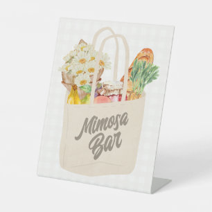 Sie ist vom Markt Brautparty Mimosa Bar Sockelschild