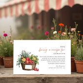 Sie ist vom Markt Brautparty-Rezept-Anfrage Begleitkarte