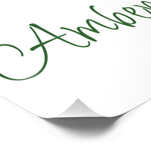 Sie ist vom Markt Brautparty willkommen Poster (Ecke)