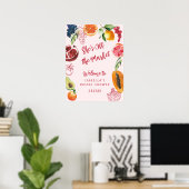 Sie ist vom Markt Brautparty Willkommen Poster (Heimbüro)