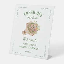 Sie ist vom Markt Brautparty willkommen Sockelschild