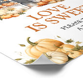 Sie ist vom Markt Fall Kürbis Liebe ist süß Poster (Ecke)